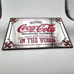 【※大幅値下げ※】　コカコーラ、パブミラー Coca Cola 鏡 コカコーラ パブミラー ロゴ おしゃれ