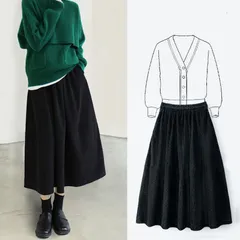スカート レディース ボトムス ロングスカート プリーツスカート コーデュロイスカート ウエストゴム 体型カバー ロング丈 大人 無地 可愛い 旅行 秋冬 レディースファッション 9bPX217