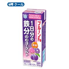 雪印　メグミルク　プルーンFe 1日分の鉄分のむヨーグルト190g×18本【クール便】 　鉄・ビタミンB12、葉酸