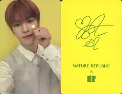 [Used] Collection Card (Male) NCT 127 / Taeyong / Signed on the back / "NATURE REPUBLIC x NCT127" Aloe Big Toner Purchase Bonus Photocard