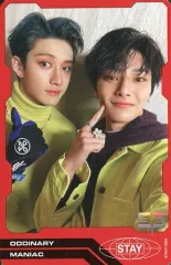 【中古】コレクションカード(男性) Stray Kids/Bang Chan(バンチャン)・I.N(アイエヌ)/裏面赤/CD「ODDINARY」初回限定封入特典トレーディングユニットフォトカード