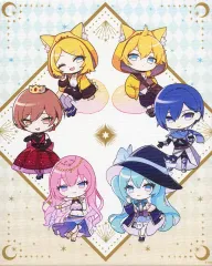 【中古】キャンバスボード・キャンバスアート 集合 キャンバスアート(ミニキャラ) 「初音ミク 16th×RED° TOKYO TOWER」