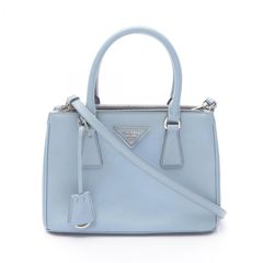プラダ PRADA ハンドバッグ SAFFIANO LUX ガレリア スモール ブルー サフィアーノレザー 2wayショルダー レディース Used Bのサムネイル