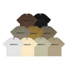 ＜SSFOGFEAR OR GOD ESSENTIALS＞メンズ100％コットンTシャツ半袖丸首トップス