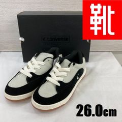 M-425 ■kutsu.com公式■ CONVERSE ローカットスニーカー 34201430M グレー×ブラック　26.0ｃｍ