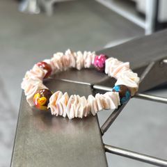 bracelet / ブレスレット シェル ウッドビーズ #a871