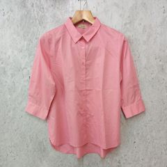 elgna エルガナ 長袖シャツ ブラウス カラーシャツ 推しカラー ピンク 42サイズ 〇□