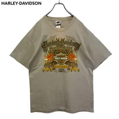 USA製 HARLEY-DAVIDSON ハーレーダビッドソン Hanes ヘインズ 両面プリント Tシャツ 古着