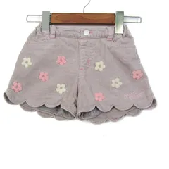 メゾピアノ ショートパンツ ボトムス 花柄 キュロット キッズ 女の子用 110サイズ グレー Mezzo Piano 【中古】