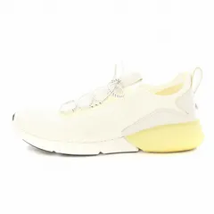 コールハーン COLE HAAN ZEROGRAND ティッチライト ランナー W18467 スニーカー 7.5 24.5cm 白 ホワイト 黄 イエロー /KU ●D