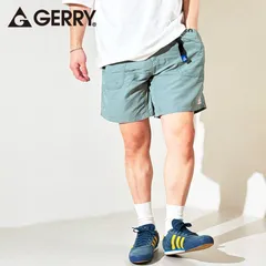 GERRY 水陸両用 ナイロン ショートパンツ メンズ 短い 速乾 バギーズショーツ クライミングショートパンツ ハーフパンツ アウトドア ショーツ 緑 M L LL XL ライトグリーン 078600