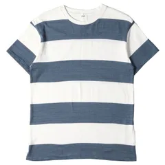 Ron Herman ロンハーマン Tシャツ サイズ:S ワイドボーダー コットンニット 2920900217 クルーネック RHC ホワイト ネイビー 白紺 トップス カットソー 半袖 カジュアル ブランド