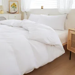 新品 掛け布団カバー セミダブル 布団カバー 掛けふとんカバー 速乾 かけ布団カバー 洋式・和式兼用 布団カバー 掛けカバー 抗菌防臭 4ヶ所紐付き (掛け布団カバーセミダブル：170x210cm ホワイト)