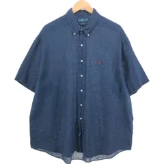 古着 ラルフローレン Ralph Lauren BLAKE 半袖 ボタンダウンシャツ メンズXL相当/eaa552967