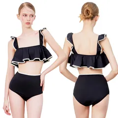 Vikini Vender フリルヘムワンピース水着(PINK) Vikini Vender フリルヘムワンピース水着(PINK) 2022 新しい