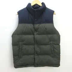 C■ユニクロ/UNIQLO ウルトラライトダウンベスト【XL】カーキ/MENS■w18【中古】
