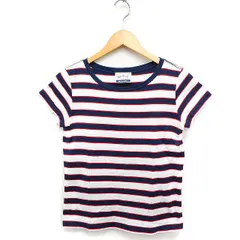 ルージュヴィフ Rouge vif ボーダー柄 Tシャツ カットソー 半袖 丸首 コットン 綿 ネイビー 紺 ホワイト 白 /FT22のサムネイル