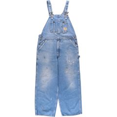 古着 カーハート Carhartt デニムオーバーオール メンズw37相当/eaa562294