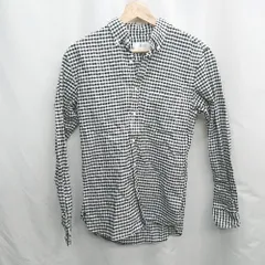 ◇ Θ URBAN RESEARCH アーバンリサーチ チェック柄 長袖 チェック柄シャツ サイズS ブラック ホワイト系 メンズ E  【1505130003215】