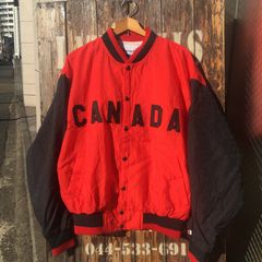 80s Champion Canadian Olympic Team Jacket US-M ビンテージ オールド アトランタ オリンピック フルジップ ナイロン スタジアムジャケット