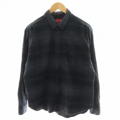 シュプリーム SUPREME 23SS シャドー プラッド フランネル シャツ Shadow Plaid Flannel Shirt 長袖 チェック柄 S グレー /AN19のサムネイル