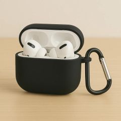 シリコン AirPodsケース 衝撃吸収 ブラック