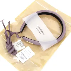 アクシーズファム Dignity リボン付きカチューシャ 未使用 パープル ブランド ヘアアクセサリー レディース axes femme