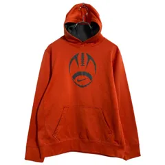 NIKE プリントジャージ パーカー キッズ XL 160程 オレンジ ナイキ スポーツ サーマフィット 古着卸 アメリカ仕入 a702-7225のサムネイル