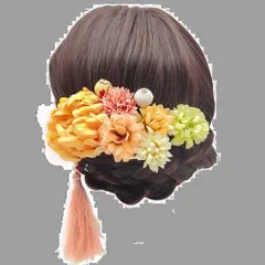 【在庫処分】成人式 豪華9点セット 髪飾り 花 高級造花 振袖 袴 七五三 着物 和装 卒業式 結婚式 [OTAKUMARKET] 浴衣 着物 髪 飾り 髪留め つまみ細工 ヘアアクセサリー 3カラー