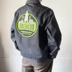 新品 旧タグ Dickies JT75 アイゼンハワー ジャケット L アンラインド チャコールグレー 背面プリント ディッキーズ D152-17-0005ZV