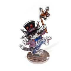 【新品】 くるくるアクスタ ステッキなダヤン 942086 わちふぃーるど 猫のダヤン アクリルスタンド インテリア  猫 ねこ かわいい おしゃれ