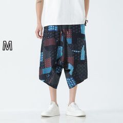 6137【希少色】Y-3 ワイスリー サルエルパンツ 総柄 ワイド ヨウジ系