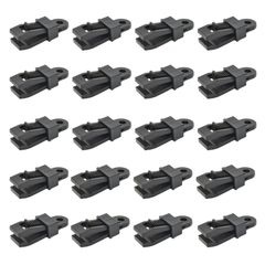 (20個セット) テント タープ クリップ キャンプ 固定 強力 クリップホルダー アウトドア ロープ 簡単 プラスチック 防風 プラスチック 設営 設置 軽量