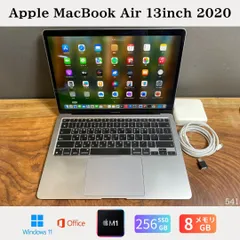 ［レア韓国語/美品］Apple MacBook Air 13inch 2020/Apple M1/メモリ8GB/SSD256GB/Windows11/Office 2024/541