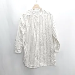 ◇ ⊇ FORK&SPOON URBAN RESEARCH 長袖 ノーカラー シャツ サイズ1 オフホワイト系 メンズ E  【1409100034059】