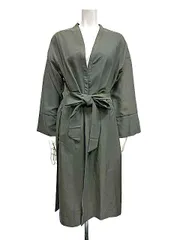 【中古】　ATSURO TAYAMA アツロウタヤマ　コート　カーキ　USA4　薄手コート　春秋S11＿s11のサムネイル