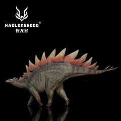 HAOLONGGOOD 1/35 サイズ ステゴサウルス フィギュア 25cm級 PVC 剣竜類 草食系 恐竜 模型 おもちゃ グリーン