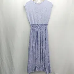 ■ ROPE PICNIC ロペピクニック 切り替えデザイン ロング丈 ワンピース サイズ38 ライトブルー レディース E  【1406180109295】