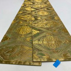 丸帯 アンティーク ヴィンテージ 全通 金帯 446cm 花嫁衣装 貸衣装 中古 リサイクル 結婚式 婚礼 着付け 舞台 きもの 着物 4183