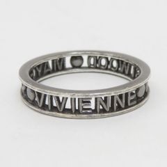 Vivienne Westwood ヴィヴィアン・ウエストウッド WESTMINSTER RING リング 指輪 約15号 ブラック シルバー925 ※中古