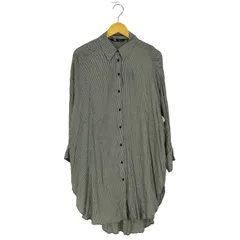 ザラ ZARA ハウンドトゥース シャツワンピース レディース import：S 