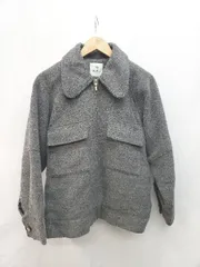 ◇ nano universe ナノユニバース ジップアップ 長袖 ブルゾン サイズF グレー系 メンズ P  【1405290005619】