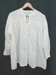 ◇ ⊂ NATURAL BEAUTY BASIC コットン 長袖 シャツ サイズS アイボリー レディース E  【1506180008243】