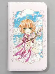 【中古】携帯ジャケット・カバー 木之本桜(イラスト柄) 手帳型スマートフォンケース 「カードキャプターさくら展 -魔法にかけられた美術館-」