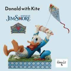 Jim Shore Donald with Kite Disney Figurine Doll Gift Present Stylish Interior Antique Donald with Kite Disney Traditions JIM SHORE Official Import