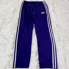 古着 adidas アディダス トラックパンツ パープル スリーストライプス 259-155