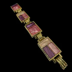 イヴ・サンローラン　希少　レア　ヴィンテージ　ブレスレット ゴールド VINTAGE 【返品OK】【美品】イヴ サンローラン YSL ロゴ