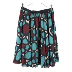 ✅超美品 シルク100% PauleKa ポールカ フレアスカート 膝丈 リボン セットアップ対応]ツイードフレアスカート/洗える(ひざ丈