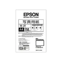 エプソン EPSON 写真用紙＜光沢＞ A4 KA4250PSKR 1箱(250枚)