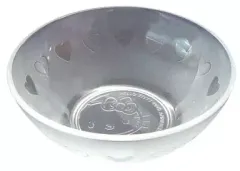 【中古】皿・茶碗(キャラクター) ハローキティ40周年記念 ガラスボウル 「ハローキティ×ローソン」 2014年 ハローキティキャンペーン お店で交換コース品